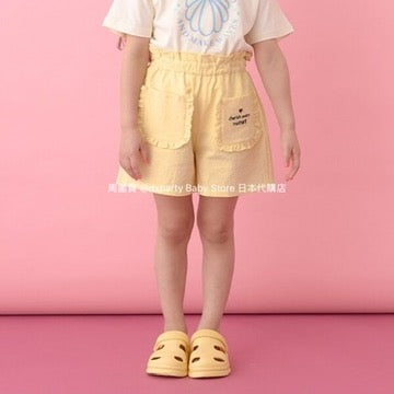 Japanese children's clothing Ly# mine ruffle pocket shorts 100-150cm girls summer PANTS