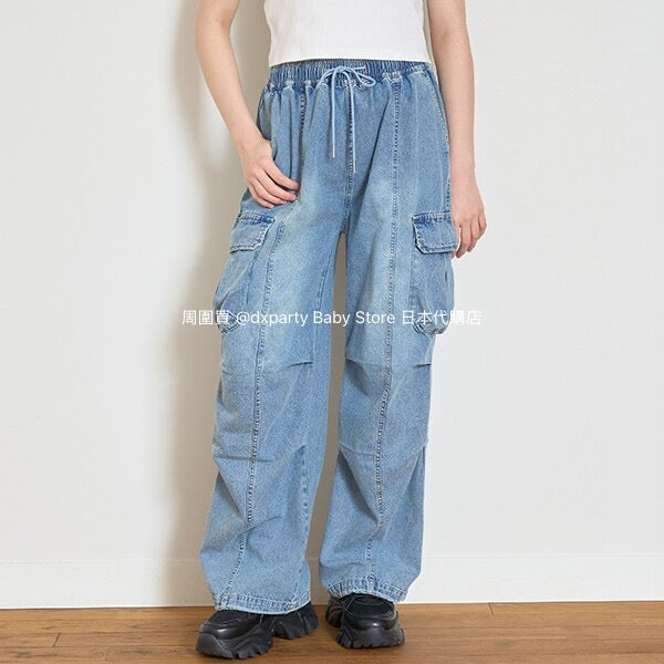 Lovetoxic Cold-Sensitive Denim Pants (140-170cm) for Girls (Summer)
