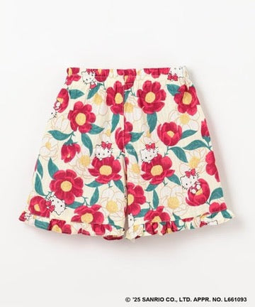Japanese children's clothing aF#a325 x Sanrio Jinbei Japanese Kimono 90-130cm Girls Summer TOPS PANTS Japanese Summer Festival Special