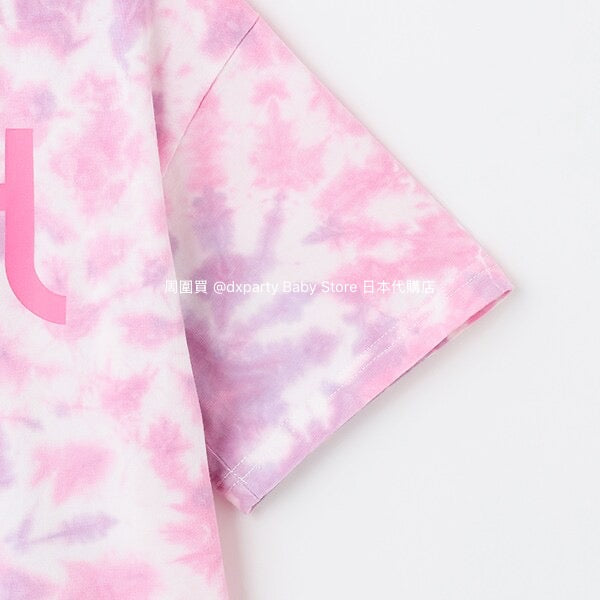 Japanese children's clothing X-girl Stages tie-dye print top 80-140cm girls summer TOPS