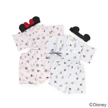 Japanese children's clothing pe#main x Diseny Jinbei Japanese Kimono 80-130cm Boys/Girls Summer TOPS PANTS Japanese Summer Festival Special