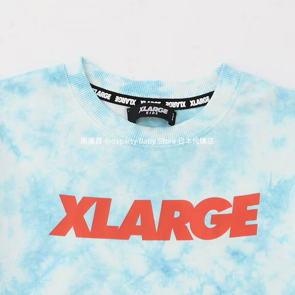 XLARGE KIDS Japanese children's clothing tie-dye top 80-140cm boys' summer TOPS