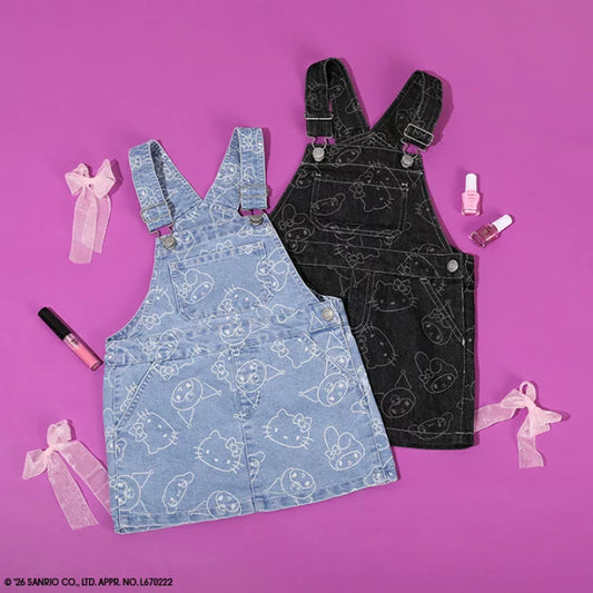 日本童裝 BDL x Sanrio 吊帶牛仔裙 90-130cm 女童款 秋季 DRESSES