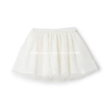 Japanese children's clothing pe#main floral tulle short skirt 80-130cm girls summer SKIRTS
