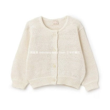 Japanese children's clothing pe#main knitted suspender jacket two-piece set 80-130cm girls summer outerwear tops