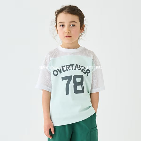 Japanese children's clothing mini#ML mesh sports top 100-140cm boys/girls summer TOPS