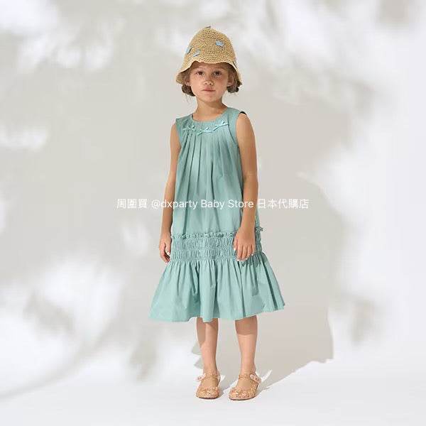 Japanese children's clothing Ly# mine bow vest dress 100-150cm girls summer dresses