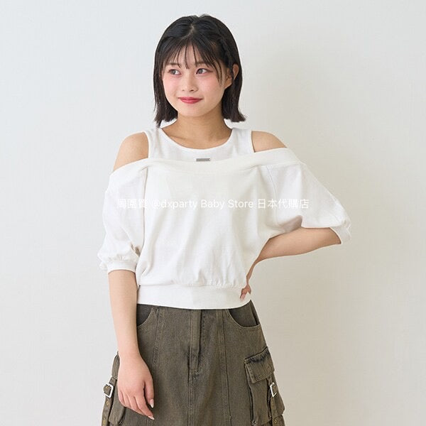 Lovetoxic Off-the-shoulder Top (130-160cm) for Girls (Summer)