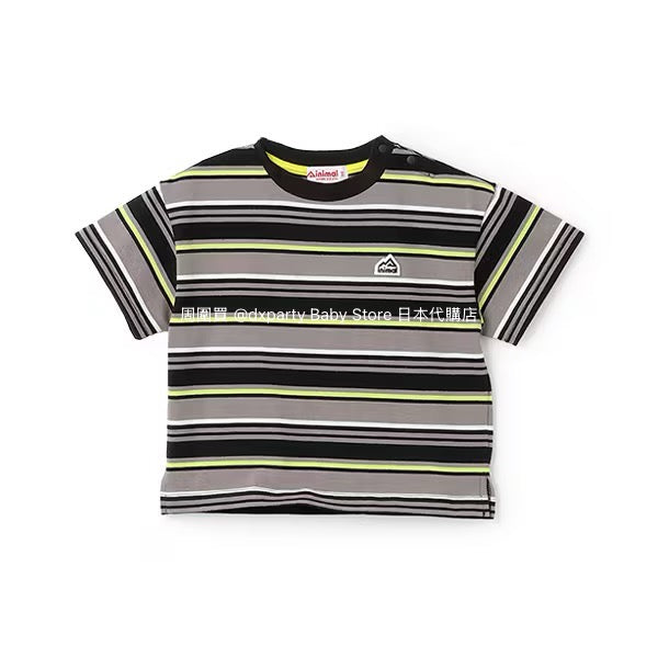 Japanese children's clothing mini#ML striped top 90-140cm boys/girls summer TOPS