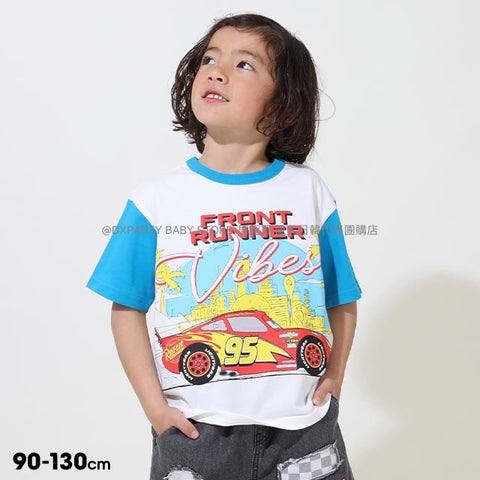 日本童裝 BDL x Disney Cars短袖上衣 90-130cm 男童款 夏季 TOPS