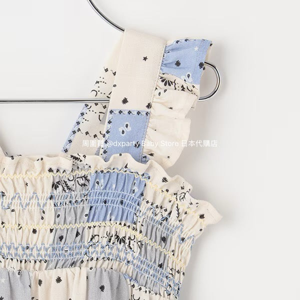 Japanese children's clothing pe#main pleated suspender dress 80-130cm girls summer dresses