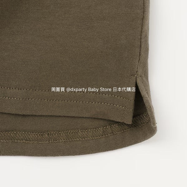 Japanese children's clothing pe#main dinosaur embroidered top 80-130cm boys' summer TOPS