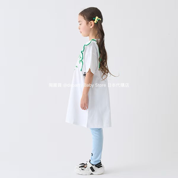 Japanese children's clothing mini#ML anti-fouling series ruffle dress 90-140cm girls summer dresses