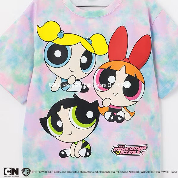 Japanese children's clothing X-girl Stages x Flying Girls tie-dye top 90-140cm girls summer TOPS