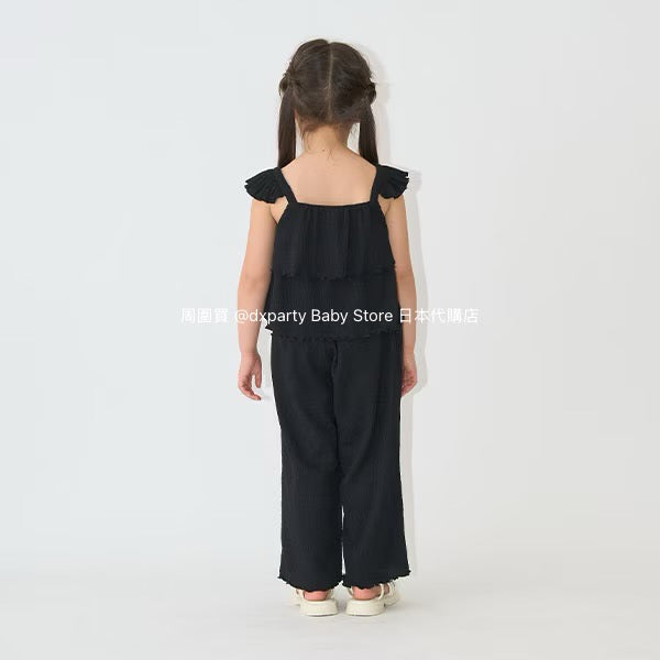 Japanese children's clothing Ly# mine suspenders and loose pants set 100-150cm girls summer TOPS PANTS