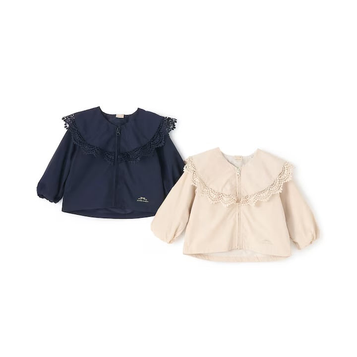 日本童裝 pe#main 荷葉邊風褸 80-130cm 女童款 冬季 TOPS