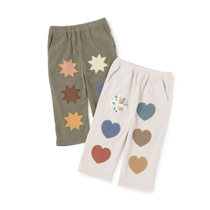 日本童裝 pe#main 圖案貼花長褲 90-120cm 男童款/女童款 冬季 PANTS