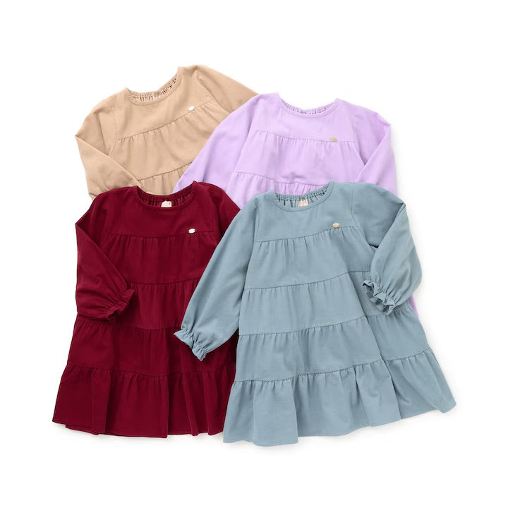 日本童裝 pe#main 燈芯絨連身裙 80-130cm 女童款 冬季 DRESSES