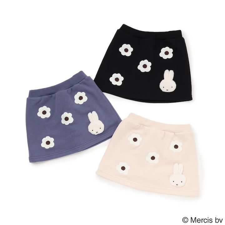 日本童裝 pe#main x miffy 毛毛圖案短裙 80-130cm 女童款 冬季 SKIRTS