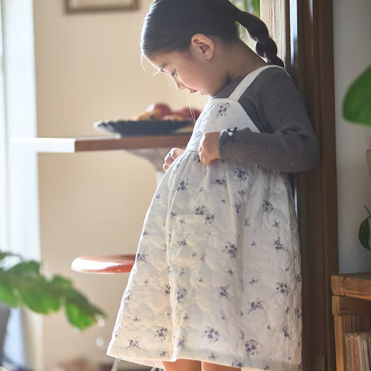 日本童裝 pe#main 絎縫吊帶裙 80-130cm 女童款 冬季 DRESSES