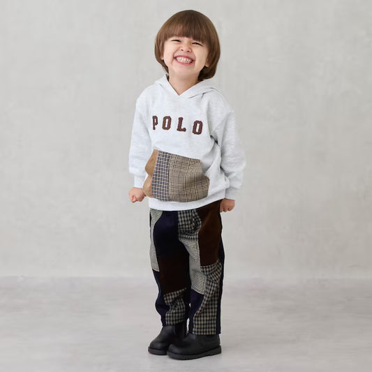 日本童裝 pe#main 拼布長褲 80-130cm 男童款 冬季 PANTS