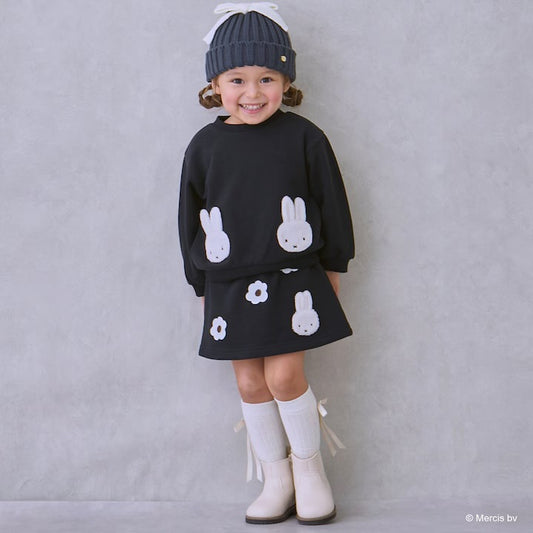 日本童裝 pe#main x miffy 毛毛圖案短裙 80-130cm 女童款 冬季 SKIRTS