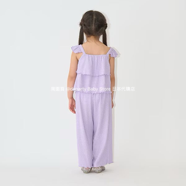 Japanese children's clothing Ly# mine suspenders and loose pants set 100-150cm girls summer TOPS PANTS