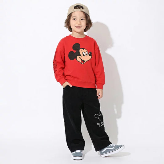 日本童裝 BDL x Disney 米奇燈芯絨長褲 90-140cm 男童款/女童款 秋季 PANTS