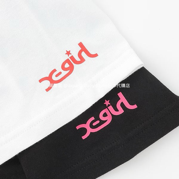 Japanese children's clothing X-girl Stages I☆XG printed tops 80-140cm girls summer TOPS