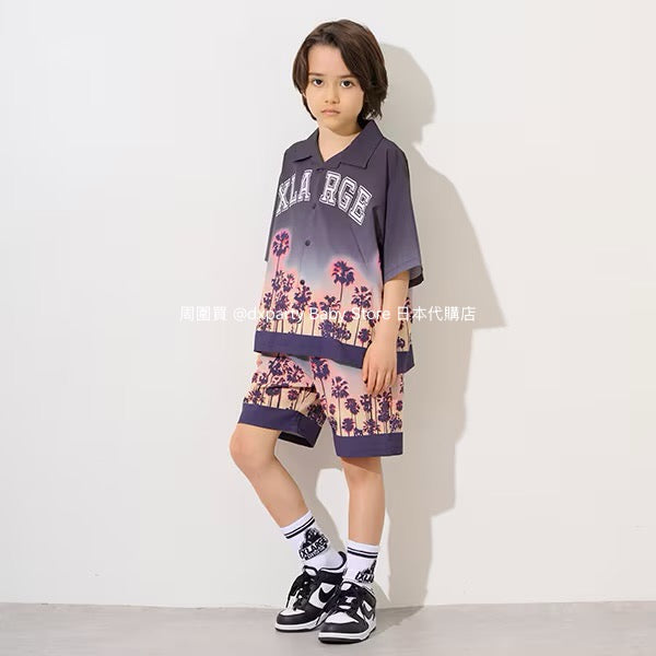 Japanese XLARGE KIDS Palm Tree Shorts 90-140cm Boys Summer PANTS