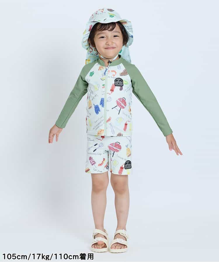 BIT'Z UV-Proof Swim Jacket (80-120cm) Direct from Japan - Boys' Summer Swimsuit Special