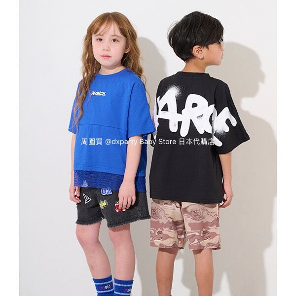 Japanese children's clothing X-girl Stages denim shorts 90-140cm girls' summer PANTS