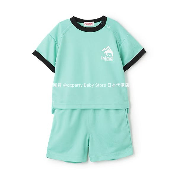 Japanese Kidswear mini#ML Quick-Dry Series Contact Cooling Two-Piece Sports Set (90-140cm) Boys'/Girls' Summer TOPS PANTS