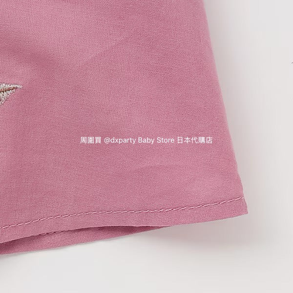 Japanese children's clothing pe#main flower embroidered top 80-130cm girls summer TOPS