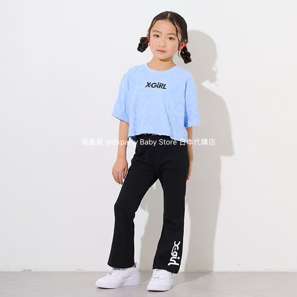 Japanese children's clothing X-girl Stages flared pants 80-140cm girls summer PANTS