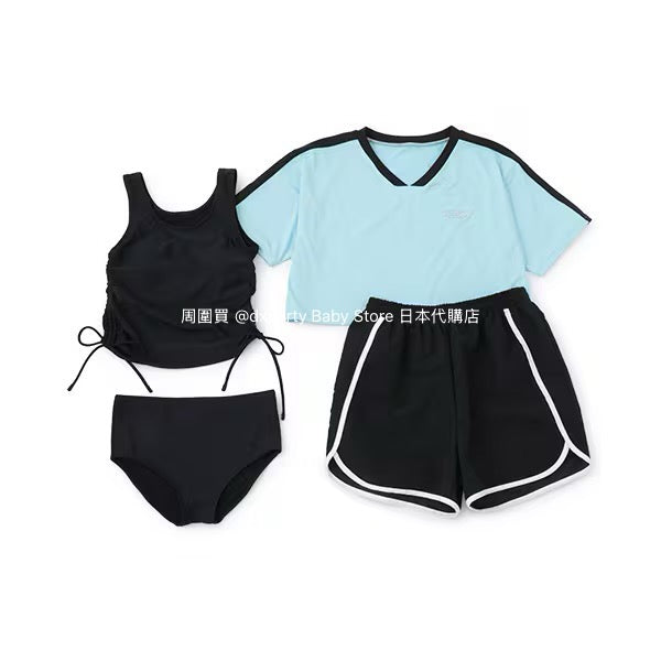 Lovetoxic Swimsuit 4-Piece Set (150-160cm) for Girls: Summer Swimsuit Special