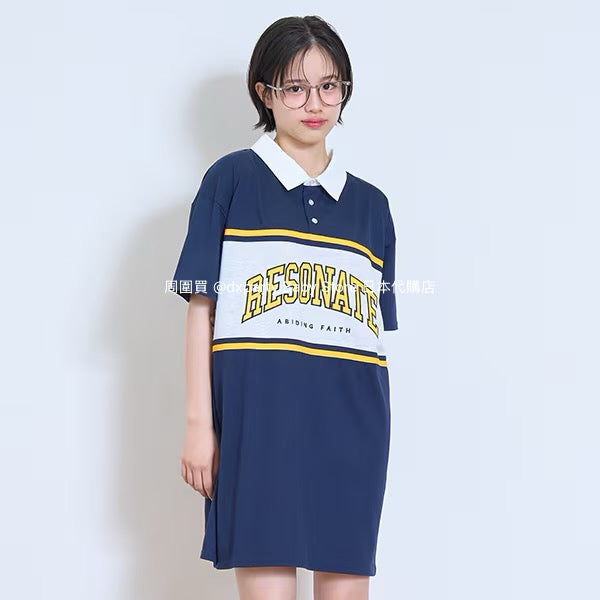 Lovetoxic Quick-Drying Rugby Polo Dress (140-170cm) for Girls (Summer Dress)