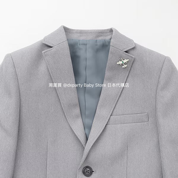 Japanese children's clothing pe#main three-piece suit 110-130cm boys' summer TOPS PANTS OUTERWEAR interview/banquet/performance