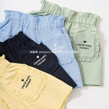 Japanese children's clothing Ly# mine ruffle pocket shorts 100-150cm girls summer PANTS