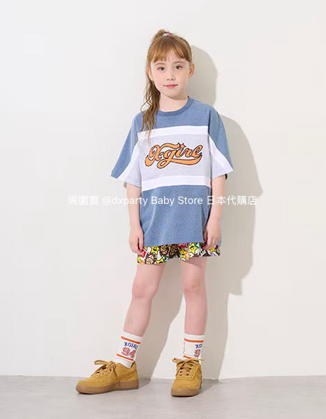 Japanese children's clothing X-girl Stages gorilla print shorts 80-140cm girls summer PANTS