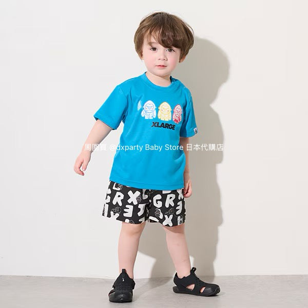 Japanese XLARGE KIDS Printed Shorts 80-140cm Boys Summer PANTS