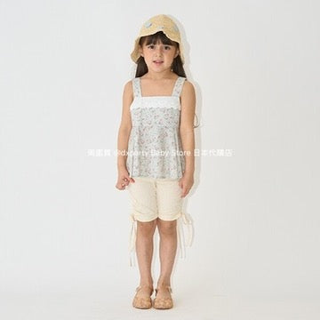 Japanese children's clothing Ly# mine ruffled camisole top 100-150cm girls summer TOPS