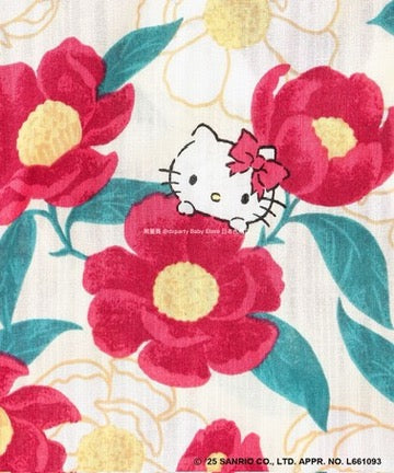 Japanese children's clothing aF#a325 x Sanrio 2Way Yukata Japanese Kimono 110-150cm Girls Summer Outerwear Skirts Japanese Summer Festival Special