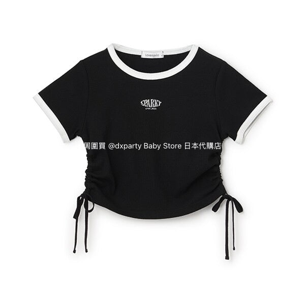 Lovetoxic Japanese children's clothing drawstring top 130-160cm girls summer TOPS