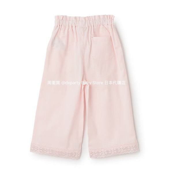 Japanese children's clothing pe#main lace wide-leg pants 80-130cm girls summer PANTS