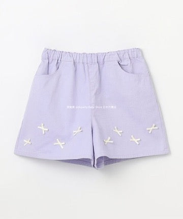 Japanese children's clothing aF#a325 bow shorts 100-160cm girls summer PANTS