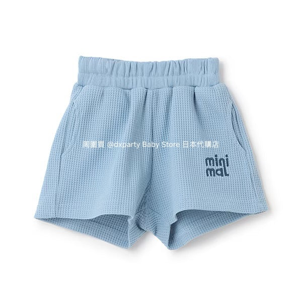 Japanese children's clothing mini#ML waffle shorts 90-140cm boys/girls summer PANTS