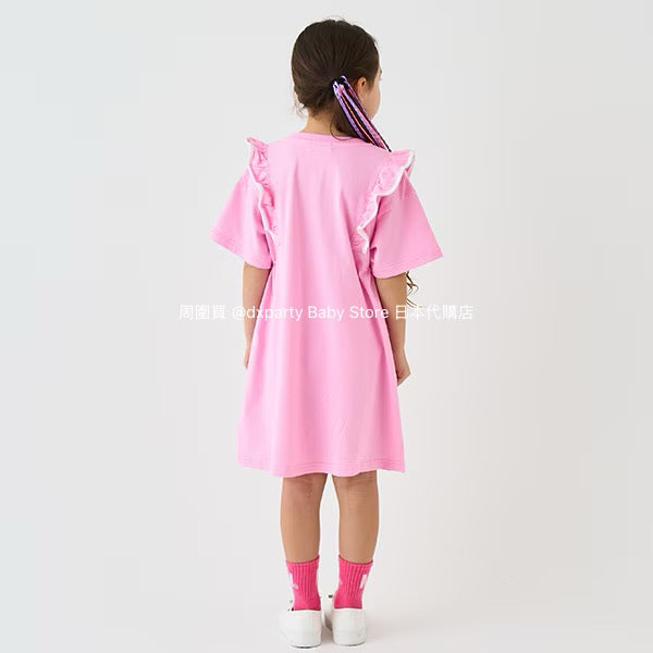 Japanese children's clothing mini#ML anti-fouling series ruffle dress 90-140cm girls summer dresses