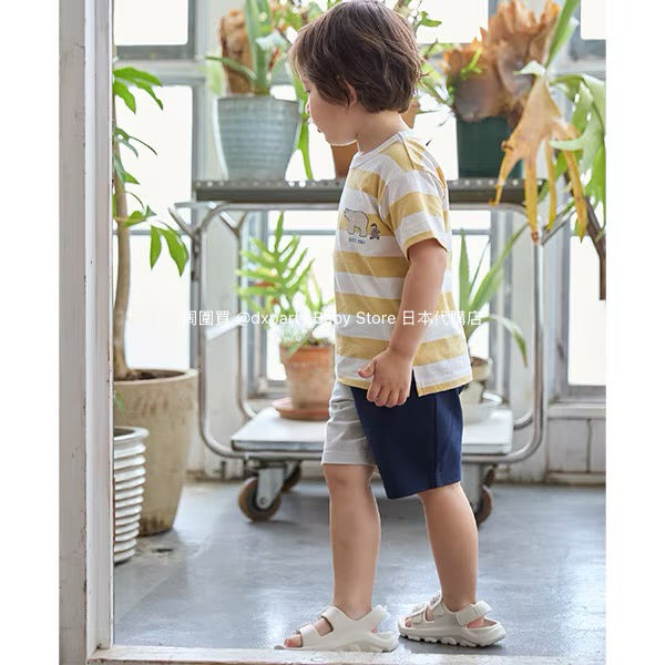 Japanese children's clothing pe#main printed tops 80-130cm boys' summer TOPS