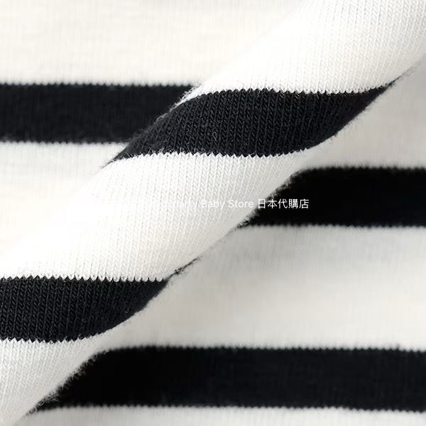 Japanese children's clothing X-girl Stages striped cropped top 90-140cm girls summer TOPS